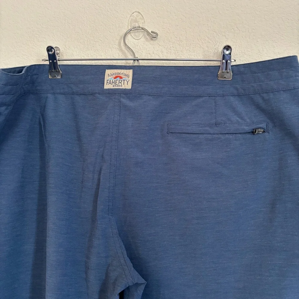 Faherty Mens Retro Surf Stripe Board Shorts